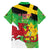 Wales Saint David's Day Family Matching Off The Shoulder Long Sleeve Dress and Hawaiian Shirt Welsh Dragon Dydd Gwyl Dewi Hapus!