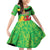 Wales Saint David's Day Family Matching Off Shoulder Short Dress and Hawaiian Shirt Welsh Dragon Dydd Gwyl Dewi Hapus!