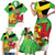 Wales Saint David's Day Family Matching Short Sleeve Bodycon Dress and Hawaiian Shirt Welsh Dragon Dydd Gwyl Dewi Hapus!