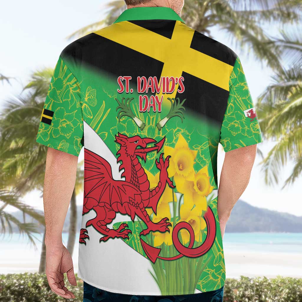 Wales Saint David's Day Hawaiian Shirt Welsh Dragon Dydd Gwyl Dewi Hapus!