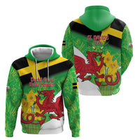 Wales Saint David's Day Hoodie Welsh Dragon Dydd Gwyl Dewi Hapus!