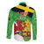 Wales Saint David's Day Long Sleeve Button Shirt Welsh Dragon Dydd Gwyl Dewi Hapus!