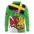 Wales Saint David's Day Long Sleeve Polo Shirt Welsh Dragon Dydd Gwyl Dewi Hapus!