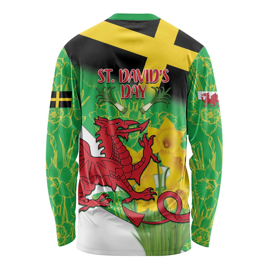 Wales Saint David's Day Long Sleeve Shirt Welsh Dragon Dydd Gwyl Dewi Hapus!
