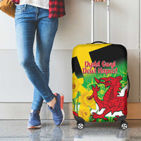 Wales Saint David's Day Luggage Cover Welsh Dragon Dydd Gwyl Dewi Hapus!
