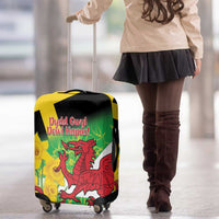 Wales Saint David's Day Luggage Cover Welsh Dragon Dydd Gwyl Dewi Hapus!