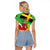 Wales Saint David's Day Raglan Cropped T Shirt Welsh Dragon Dydd Gwyl Dewi Hapus!
