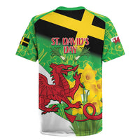 Wales Saint David's Day Rugby Jersey Welsh Dragon Dydd Gwyl Dewi Hapus!
