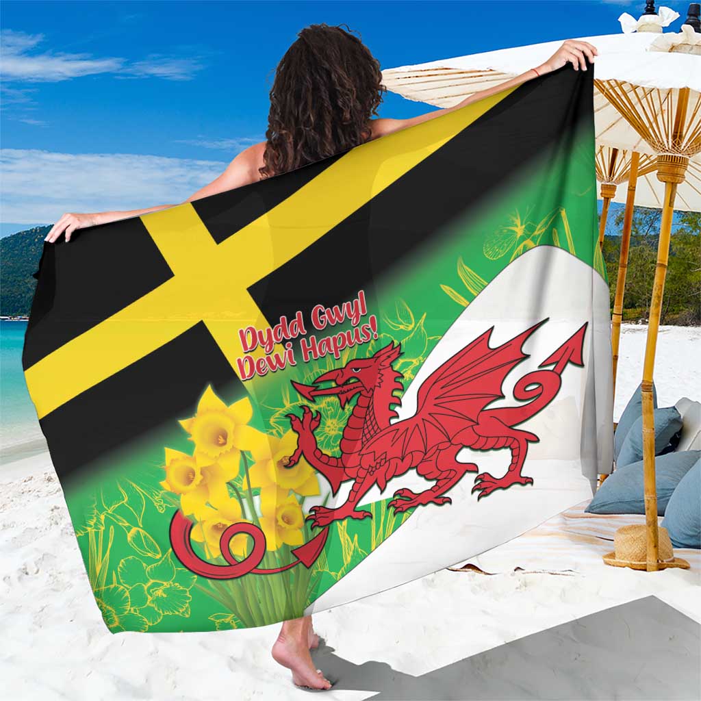 Wales Saint David's Day Sarong Welsh Dragon Dydd Gwyl Dewi Hapus!