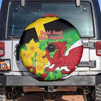 Wales Saint David's Day Spare Tire Cover Welsh Dragon Dydd Gwyl Dewi Hapus!