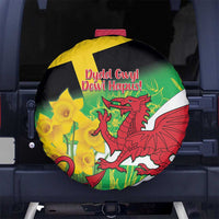 Wales Saint David's Day Spare Tire Cover Welsh Dragon Dydd Gwyl Dewi Hapus!