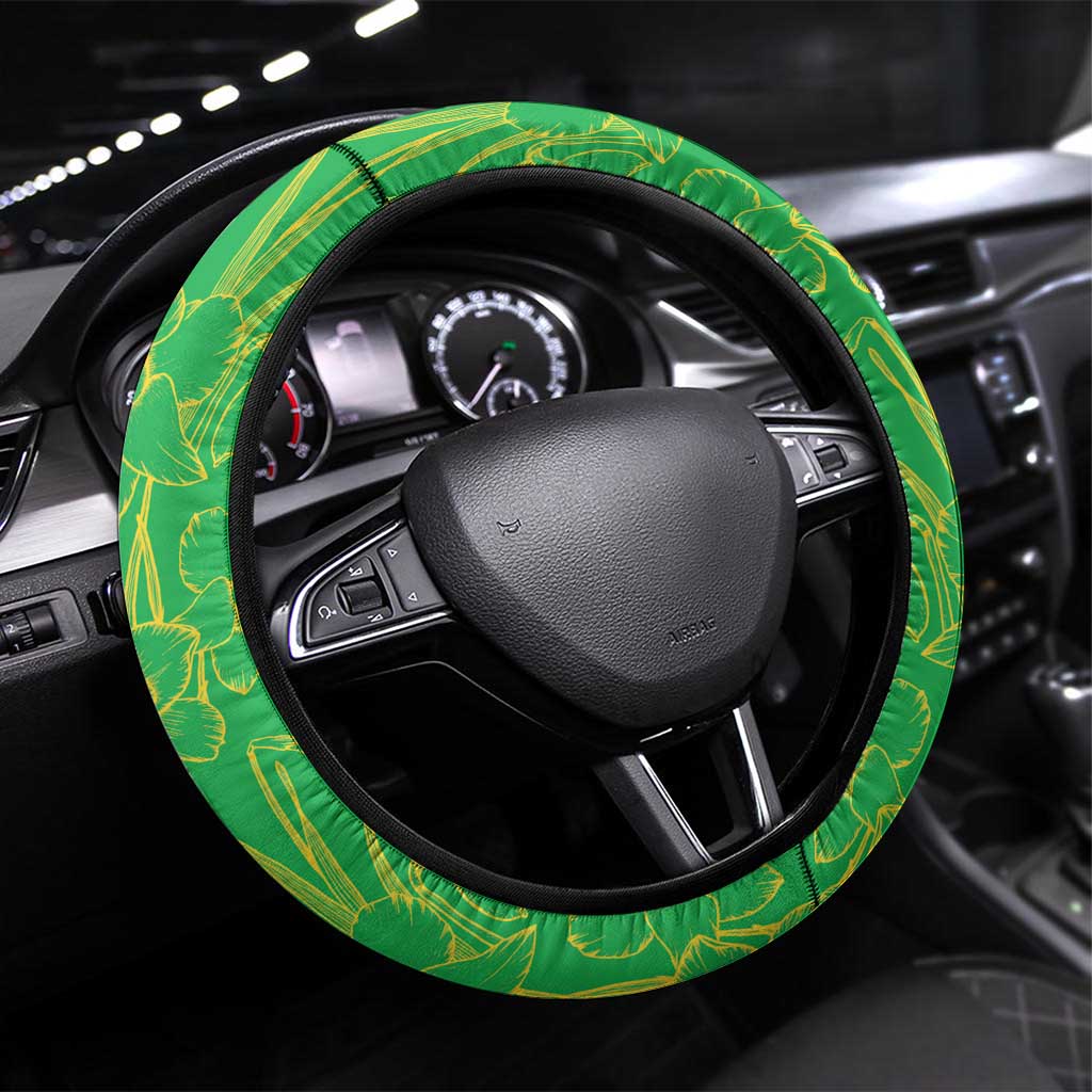 Wales Saint David's Day Steering Wheel Cover Welsh Dragon Dydd Gwyl Dewi Hapus!