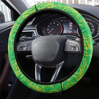 Wales Saint David's Day Steering Wheel Cover Welsh Dragon Dydd Gwyl Dewi Hapus!