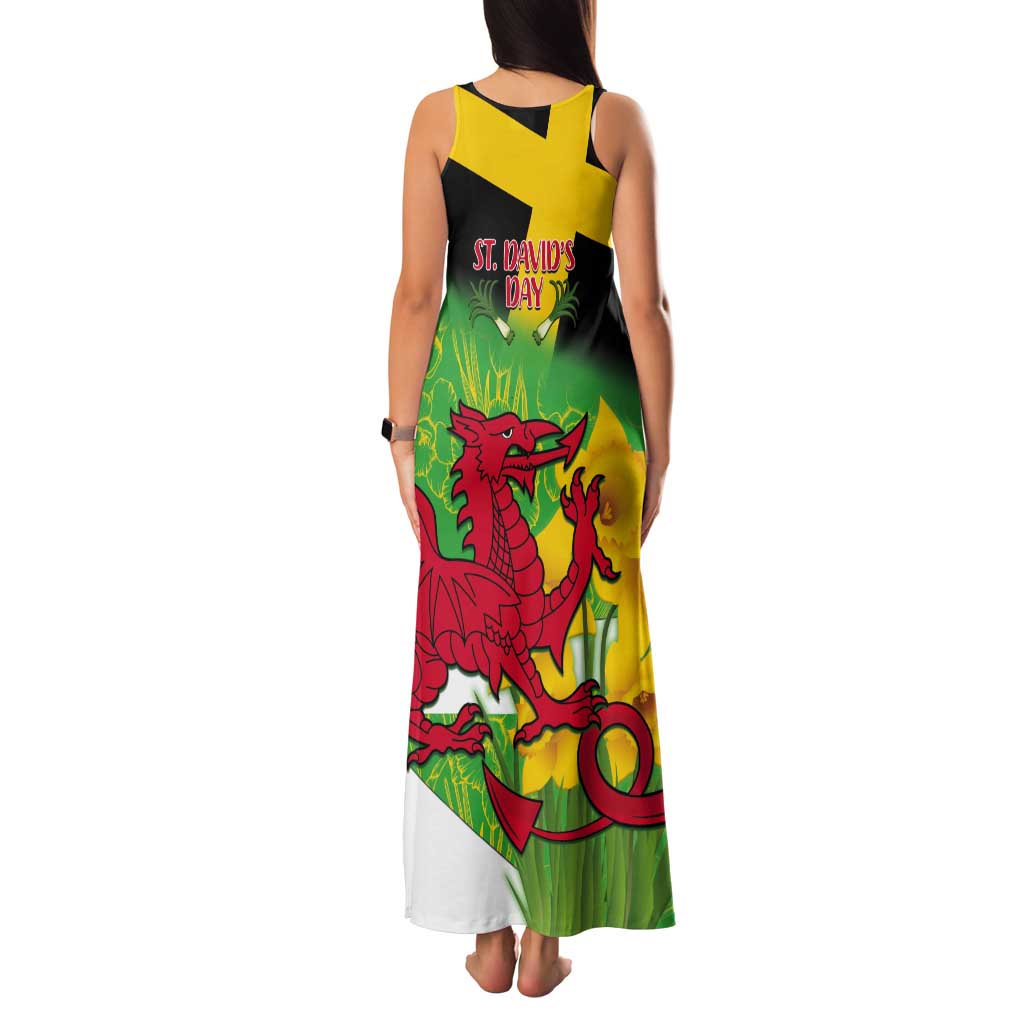 Wales Saint David's Day Tank Maxi Dress Welsh Dragon Dydd Gwyl Dewi Hapus!
