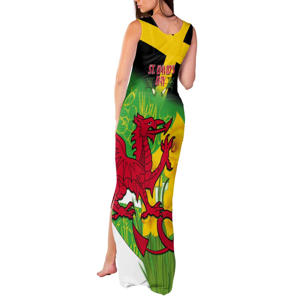 Wales Saint David's Day Tank Maxi Dress Welsh Dragon Dydd Gwyl Dewi Hapus!