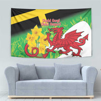 Wales Saint David's Day Tapestry Welsh Dragon Dydd Gwyl Dewi Hapus!
