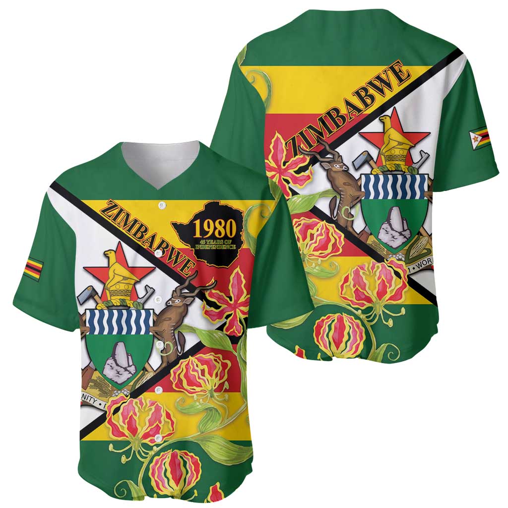 Zimbabwe Independence Day Baseball Jersey Happy 45 Years Of Independence