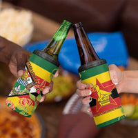 Zimbabwe Independence Day 4 in 1 Can Cooler Tumbler Happy 45 Years Of Independence
