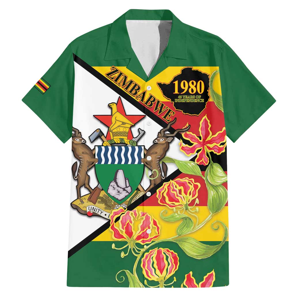 Zimbabwe Independence Day Family Matching Mermaid Dress and Hawaiian Shirt Happy 45 Years Of Independence