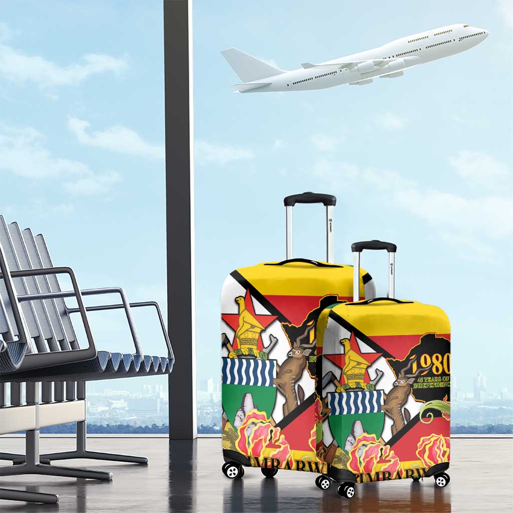 Zimbabwe Independence Day Luggage Cover Happy 45 Years Of Independence
