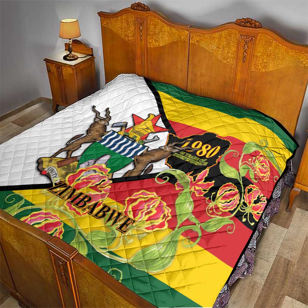 Zimbabwe Independence Day Quilt Happy 45 Years Of Independence