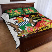 Zimbabwe Independence Day Quilt Bed Set Happy 45 Years Of Independence