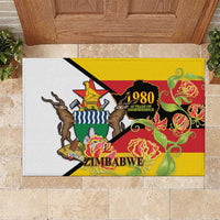 Zimbabwe Independence Day Rubber Doormat Happy 45 Years Of Independence