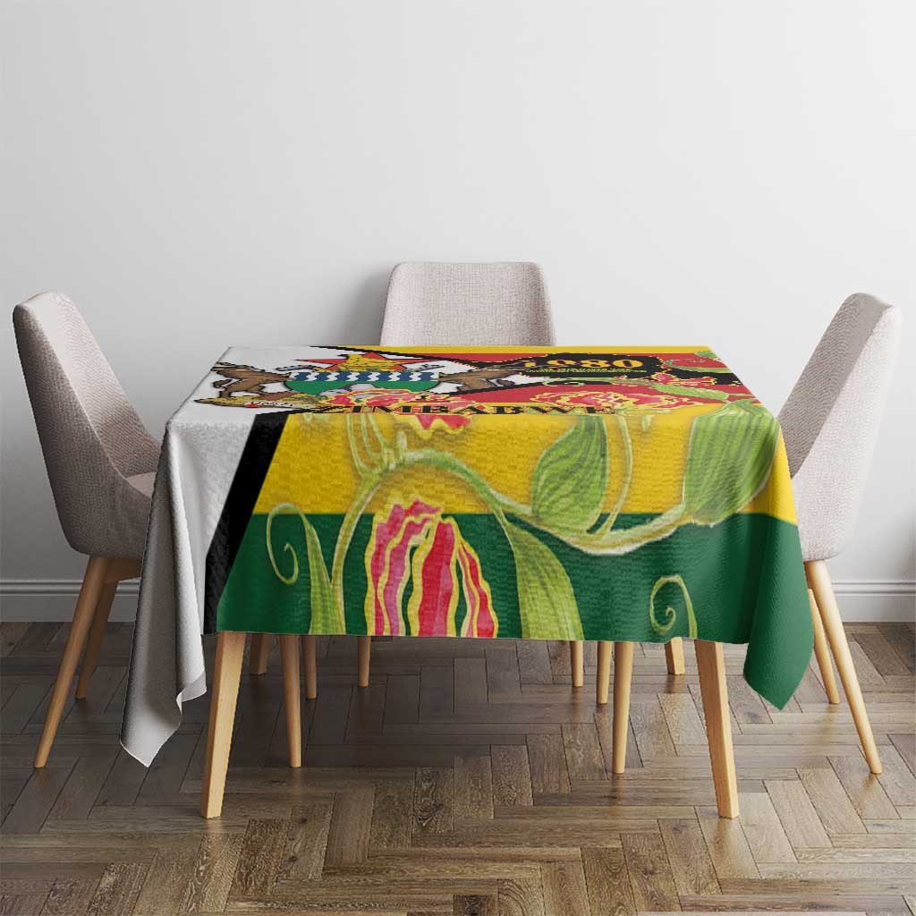 Zimbabwe Independence Day Tablecloth Happy 45 Years Of Independence