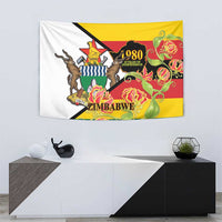 Zimbabwe Independence Day Tapestry Happy 45 Years Of Independence
