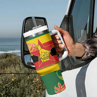 Zimbabwe Independence Day Tumbler With Handle Happy 45 Years Of Independence
