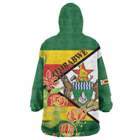 Zimbabwe Independence Day Wearable Blanket Hoodie Happy 45 Years Of Independence