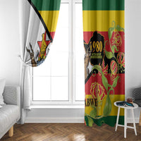 Zimbabwe Independence Day Window Curtain Happy 45 Years Of Independence