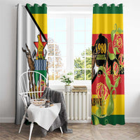 Zimbabwe Independence Day Window Curtain Happy 45 Years Of Independence