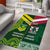 Custom Lebanon And Australia Rugby Area Rug Aussie Kangaroos Lebanese Cedars