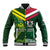 Custom Lebanon And Australia Rugby Baseball Jacket Aussie Kangaroos Lebanese Cedars