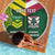 Custom Lebanon And Australia Rugby Beach Blanket Aussie Kangaroos Lebanese Cedars