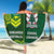 Custom Lebanon And Australia Rugby Beach Blanket Aussie Kangaroos Lebanese Cedars