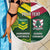 Custom Lebanon And Australia Rugby Beach Blanket Aussie Kangaroos Lebanese Cedars