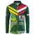 Custom Lebanon And Australia Rugby Button Sweatshirt Aussie Kangaroos Lebanese Cedars