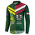 Custom Lebanon And Australia Rugby Button Sweatshirt Aussie Kangaroos Lebanese Cedars