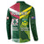 Custom Lebanon And Australia Rugby Button Sweatshirt Aussie Kangaroos Lebanese Cedars