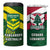 Lebanon And Australia Rugby 4 in 1 Can Cooler Tumbler Aussie Kangaroos Lebanese Cedars