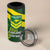 Lebanon And Australia Rugby 4 in 1 Can Cooler Tumbler Aussie Kangaroos Lebanese Cedars