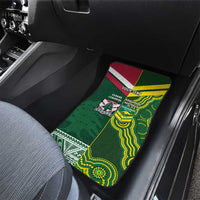 Custom Lebanon And Australia Rugby Car Mats Aussie Kangaroos Lebanese Cedars