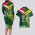 Custom Lebanon And Australia Rugby Couples Matching Long Sleeve Bodycon Dress and Hawaiian Shirt Aussie Kangaroos Lebanese Cedars