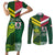 Custom Lebanon And Australia Rugby Couples Matching Short Sleeve Bodycon Dress and Long Sleeve Button Shirt Aussie Kangaroos Lebanese Cedars
