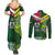 Custom Lebanon And Australia Rugby Couples Matching Summer Maxi Dress and Long Sleeve Button Shirt Aussie Kangaroos Lebanese Cedars
