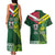 Custom Lebanon And Australia Rugby Couples Matching Tank Maxi Dress and Hawaiian Shirt Aussie Kangaroos Lebanese Cedars