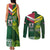 Custom Lebanon And Australia Rugby Couples Matching Tank Maxi Dress and Long Sleeve Button Shirt Aussie Kangaroos Lebanese Cedars
