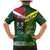 Custom Lebanon And Australia Rugby Family Matching Mermaid Dress and Hawaiian Shirt Aussie Kangaroos Lebanese Cedars
